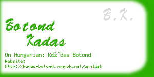 botond kadas business card